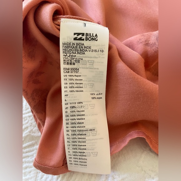 Billabong Fine Flutter Dress XS - Picture 8 of 13